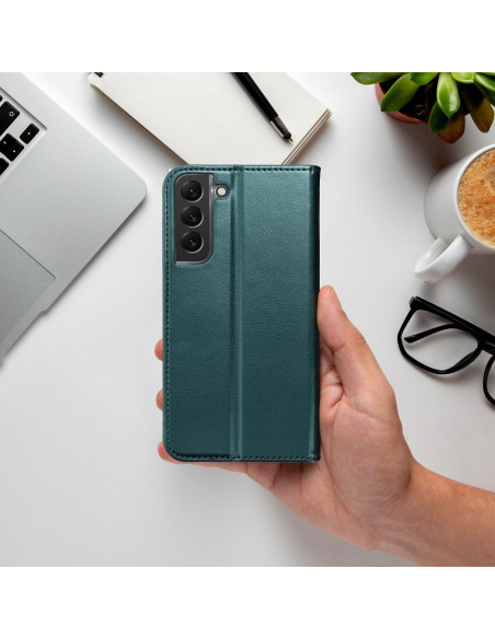 SMART MAGNETO Book case for SAMSUNG M55 5G dark green
