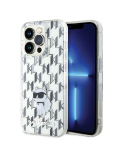 Véritable KARL LAGERFELD Hard Case KLHCP15XHNCMKLT pour iPhone 15 PRO MAX (Monogramme / transparent)