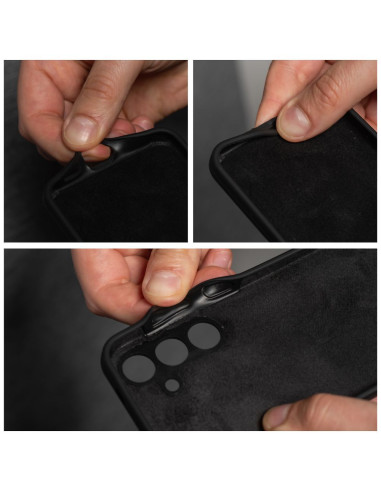 Coque en SILICONE 2mm pour SAMSUNG S24 FE noir