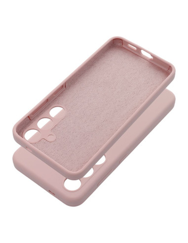Coque en SILICONE 2mm pour SAMSUNG S24 FE rose poudré