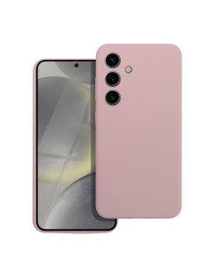 Coque en SILICONE 2mm pour SAMSUNG S24 FE rose poudré 2