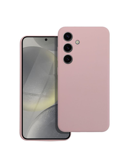 Coque en SILICONE 2mm pour SAMSUNG S24 FE rose poudré
