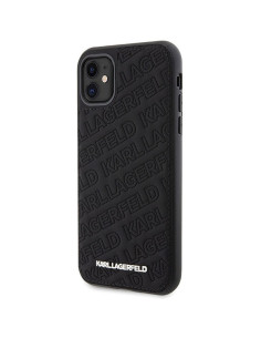 Véritable KARL LAGERFELD Case KLHCN61PQKPMK pour iPhone 11 (motif K matelassé / noir) 2