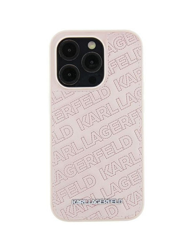 KARL LAGERFELD case for IPHONE 15 Plus KLHCP15MPQKPMP (Quilted Pattern) pink