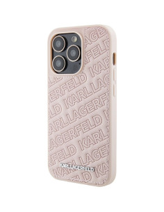 Véritable KARL LAGERFELD Case KLHCP15XPQKPMP pour iPhone 15 Pro Max (motif matelassé / rose) 2