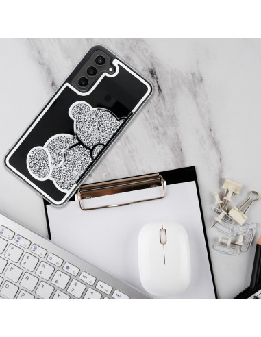TEDDY BEAR Case for SAMSUNG S24 FE silver