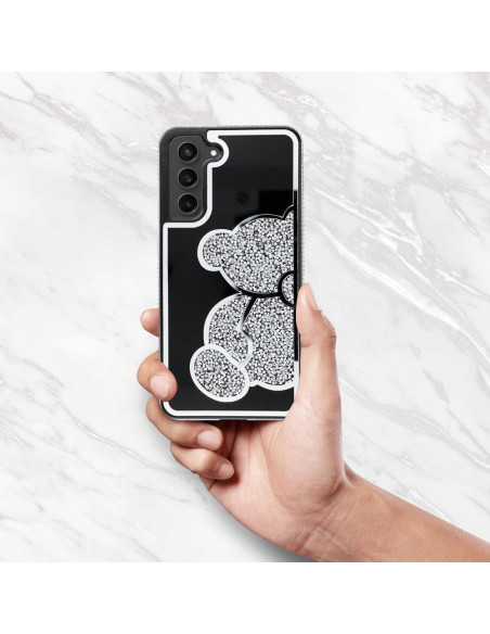 TEDDY BEAR Case for SAMSUNG S24 FE silver