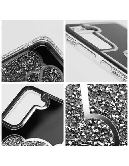 TEDDY BEAR Case for SAMSUNG S24 FE silver