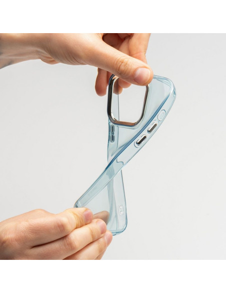 Coque PEARL pour SAMSUNG S24 FE bleu clair