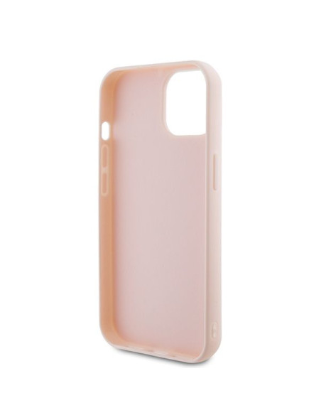 Véritable KARL LAGERFELD Case KLHCP15S3DMBKCP pour iPhone 15 (3D Logo Glitter / pink)