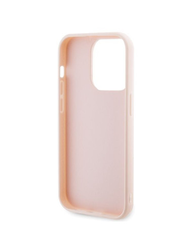 Véritable KARL LAGERFELD Case KLHCP15L3DMBKCP pour iPhone 15 PRO (3D Logo Glitter / pink)