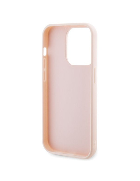 Véritable KARL LAGERFELD Case KLHCP15X3DMBKCP pour iPhone 15 PRO MAX (3D Logo Glitter / pink)