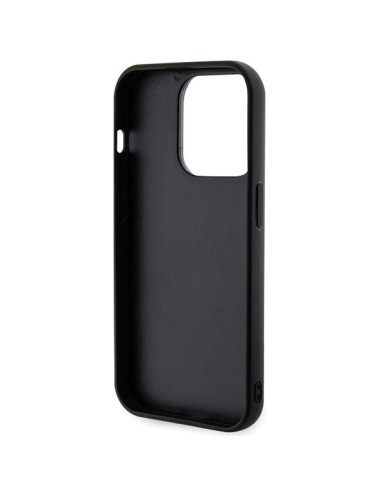 Véritable KARL LAGERFELD Case KLHCP15X3DMBKCK pour iPhone 15 PRO MAX (3D Logo Glitter / noir)