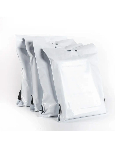 Paquets de courrier avec poignée 400 x 500 mm + poignée 70 mm RC091 50 pcs blanc