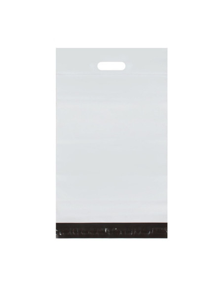 Paquets de courrier avec poignée 400 x 500 mm + poignée 70 mm RC091 50 pcs blanc
