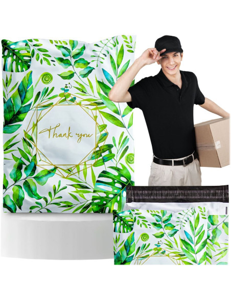 Enveloppes Courrier 255 x 370 mm avec "Thank you" RC131 50 pcs multicolores