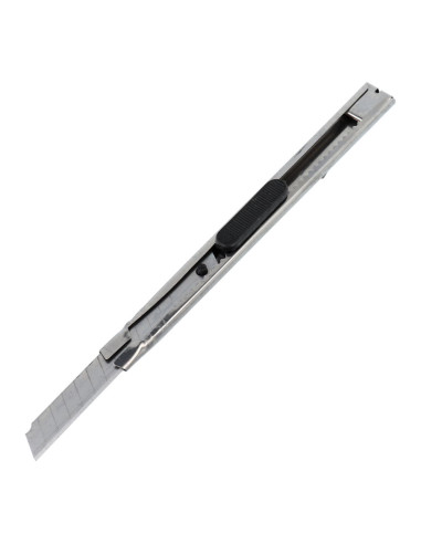 Couteau à tapisserie avec lame sécable remplaçable de 9 mm RC-K-791 argenté