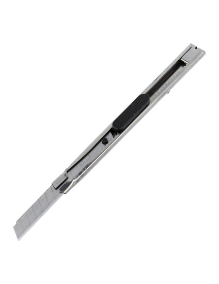 Couteau à tapisserie avec lame sécable remplaçable de 9 mm RC-K-791 argenté