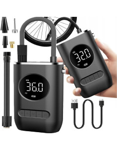 Mini compresseur / pompe électrique sans fil RC-K-1052 noir 2