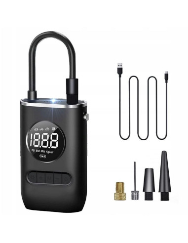 Mini compresseur / pompe électrique sans fil RC-K-1052 noir