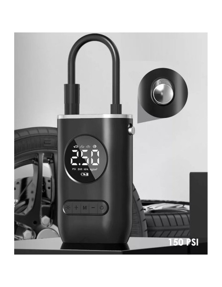 Mini compresseur / pompe électrique sans fil RC-K-1052 noir