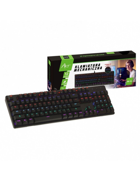 Clavier QWERTY USB mécanique avec rétroéclairage AK-51