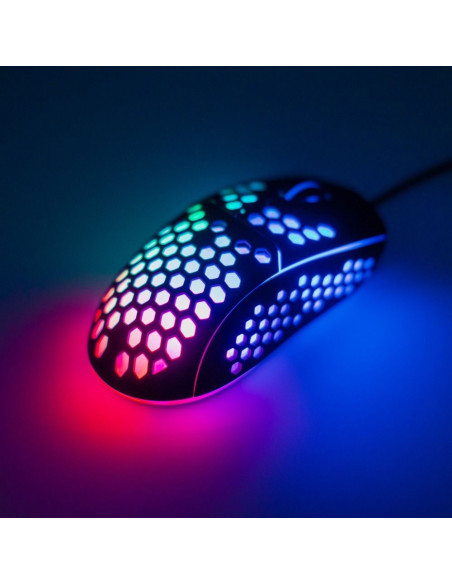 Souris ART filaire-optique 6400DPI USB RGB AM-99 ultra légere