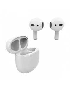 Ecouteurs Bluetooth Stereo TWS SLART AP-TW-B1 + station d"accuei lLightning 8-pin blanc