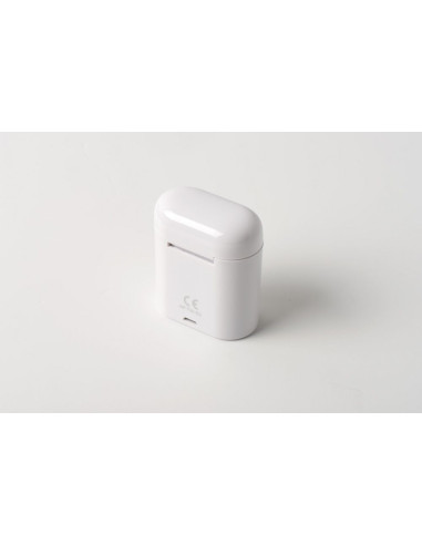 Ecouteurs Bluetooth Stereo TWS ART AP-TW-B1 + station d"accuei micro blanc/argent
