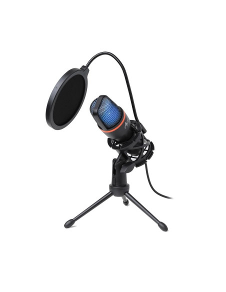 Microphone a membrane MART AC-02 trépied USB LED