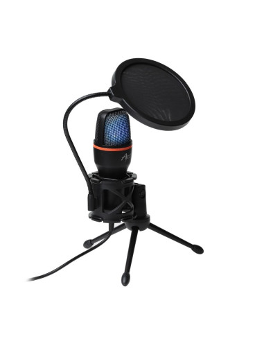 Microphone a membrane MART AC-02 trépied USB LED