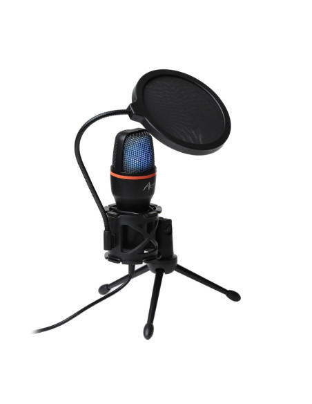 Microphone a membrane MART AC-02 trépied USB LED