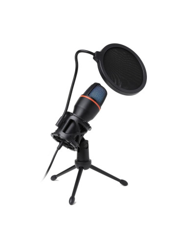 Microphone a membrane MART AC-02 trépied USB LED