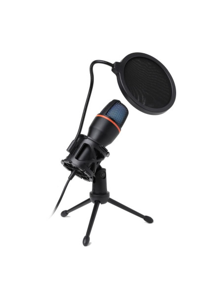 Microphone a membrane MART AC-02 trépied USB LED