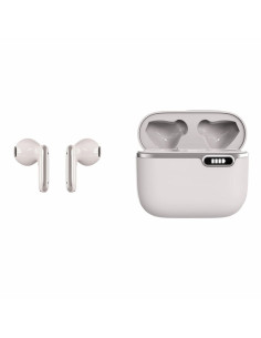 Écouteurs stéréo sans fil / bluetooth TWS ART AP-TW-B4W + station d'accueil avec connecteur de type C blanc 2