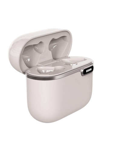 Écouteurs stéréo sans fil / bluetooth TWS ART AP-TW-B4W + station d'accueil avec connecteur de type C blanc