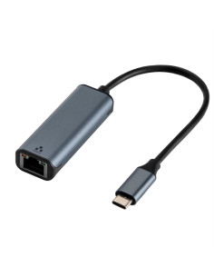Adaptateur Type C (mâle) vers RJ45 ETHERNET 10/100/1000Mbps ART USBC-LAN OEM-C6 0.15 m gris