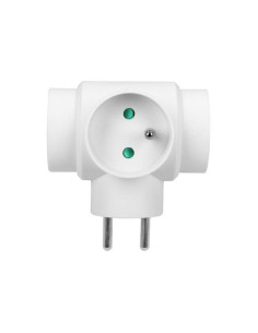 Power splitter with 3 round sockets with grounding pins. (OR-AE-13184) 2