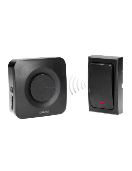 ONDO AC wireless doorbell, plug-in system, battery-free button, 200m. (OR-DB-MT-156)