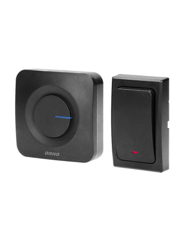 ONDO AC wireless doorbell, plug-in system, battery-free button, 200m. (OR-DB-MT-156)