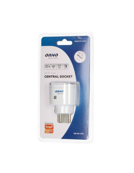 ORNO Prise pour centre de contrôle sans fil Wi-Fi Orno smart home (OR-SH-1731)