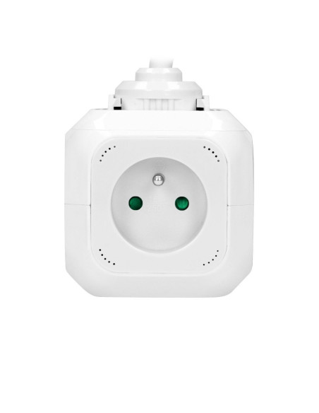Câble d'extension cube 4x2P+Z, 2xUSB, 1,4 m blanc (OR-AE-13144/W)