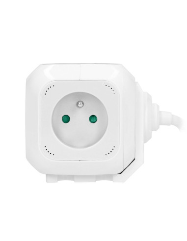Câble d'extension cube 4x2P+Z, 2xUSB, 1,4 m blanc (OR-AE-13144/W)