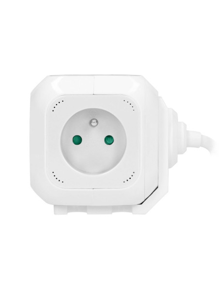 Câble d'extension cube 4x2P+Z, 2xUSB, 1,4 m blanc (OR-AE-13144/W)