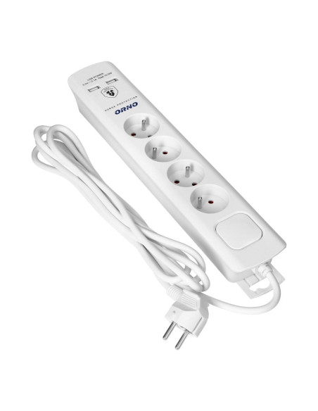 Bloc multiprises 4x2P+Z 2xUSB 3x1.0 3m blanc (OR-AE-13243/W/3M)