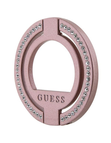 Guess Porte-bague GUMRSALDGP (strass / rose)