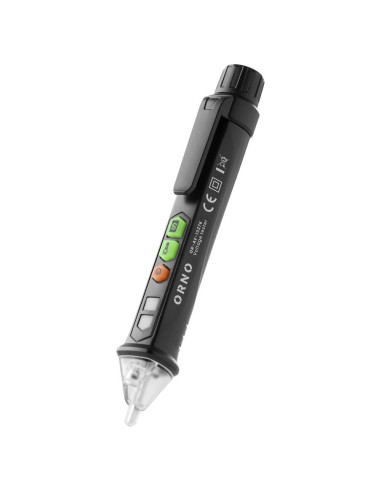Inductive voltage tester with flashlight, 12-1000V, AC / DC, black