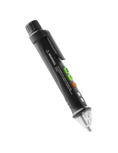 Inductive voltage tester with flashlight, 12-1000V, AC / DC, black 2