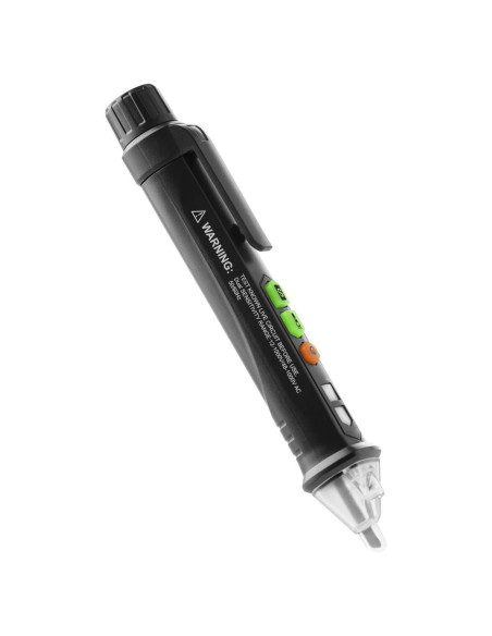 Inductive voltage tester with flashlight, 12-1000V, AC / DC, black
