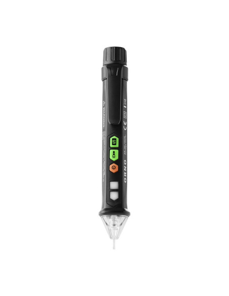 Inductive voltage tester with flashlight, 12-1000V, AC / DC, black